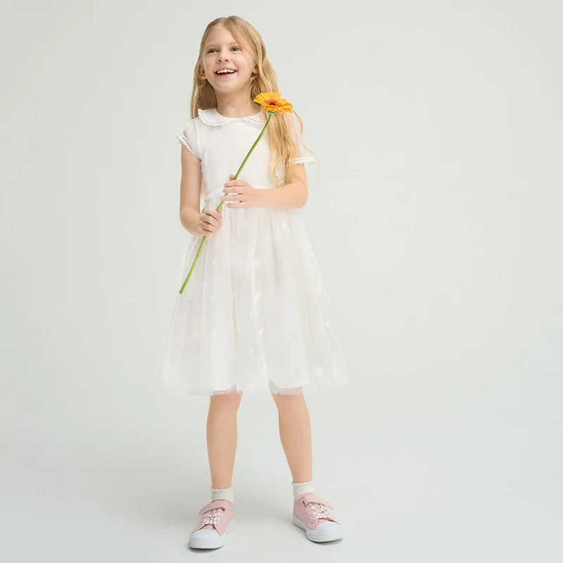 Cool Club by SMYK WHITE POLYAMIDE DRESS S/S